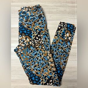 Lici Fit women’s Blue, Brown & Black Print Active pants